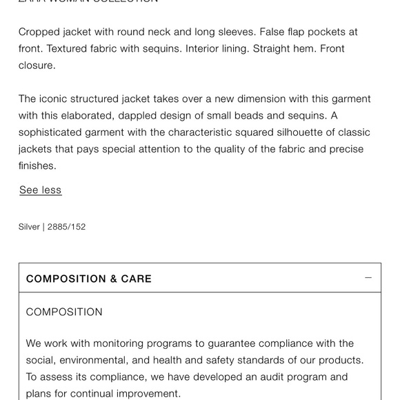 Zara sequin jacket zw collection - Picture 16 of 16